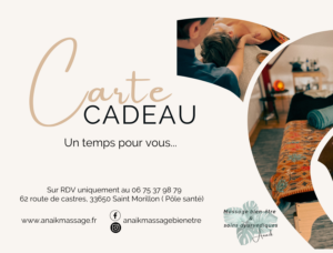carte cadeau massage saint morillon