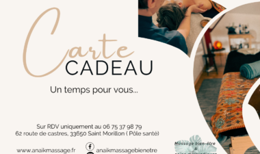 carte cadeau massage saint morillon