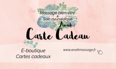 Carte cadeau massage bien être et soin ayurvédique à La Brède Saint Selve Bordeaux